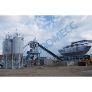 Ve/wet centrale à béton fixe Euromecc - 60 à 200 m3/h - tapis convoyeur ou skip_2
