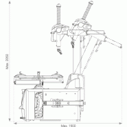 Démonte pneus automatique 11'' à 26'' + 3ème bras_2