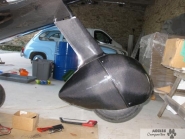Nynjakcdrj - Kit carénages de roue et jambe de train en carbone/kevlar pour ULM Nynja_2