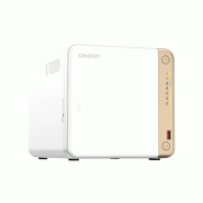 QNAP TS-462-2G serveur de stockage NAS Tower Intel® Celeron® N4505 2 Go DDR4 0 To QNAP QTS Blanc_2