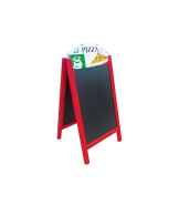 Chevalet stop trottoir avec ardoises amovibles et bandeaux personnalisés - 127 x 60 cm - Référence : PFN52RV_2