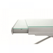 TABLE RELEVABLE EXTENSIBLE DAKOTA EN VERRE TREMPÉ BLANC_2