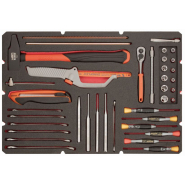 Caisse à outils Aluminium - 145 pcs - 4750ALC01FF1 avec boîtier robuste et outils variés_2