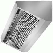 Hotte murale Inox statique - 2m20 - avec filtre et éclairage - P 700 mm | GGM_2