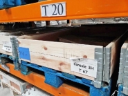 Rehausse bois pliable pour palettes Europe - bois résineux chanfreiné - normes NIMP15_2
