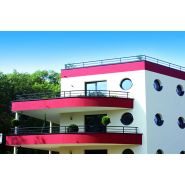 Ariane - Garde-corps en aluminium avec lisses axées - Modèle Horizal à profils ronds_2