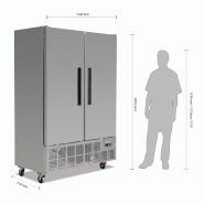 Armoire réfrigérée négative Inox - 2 portes - Série G - 960L | Polar - GD880_2