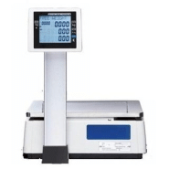 Balance poids-prix avec ticket 15 kg avec colonne conforme à la réglementation loi fiscale_2