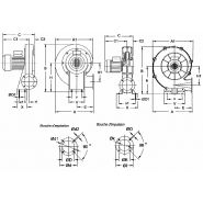 CMA-545-2T-3/ATEX - Ventilateur centrifuge ATEX - RECER - 2840 tr/min, 2.2 kW, 2630 m³/h_2