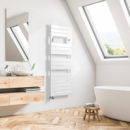 Sèche-serviettes mixte connecté Adélis Mixte digital avec soufflerie 1750W blanc brillant - Atlantic - 861959_2