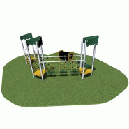 Structure de jeux 2 tours avec tunnel - Gamme Acrobatics AC30302I - Pour enfants de 1 à 8 ans, capacité 15 enfants_2