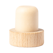 Bouchon de bouteille de vin en bois - couleur naturelle - 10g_2