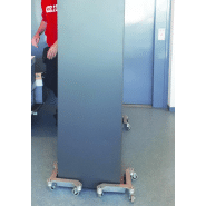 Jeu de 4 patins roulants - 600 kg de résistance - Aluminium moulé - Roues pivotantes - Marque Romus_2