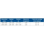 Silo carré pour stockage de matières sèches - Capacité max 1100 kg/m3 - BM Silo_2