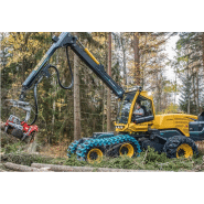 Abatteuse à roues avec une puissance de 320cv et une force de levage de 310knm, pour l'exploitation des plus gros bois - eco log 590_2
