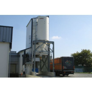 Silo industriel sur portique en acier galvanisé 4 pieds, capacité jusqu'à 200 m3 - ROUSSEAU_2