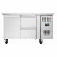 Table réfrigérée positive série U 1 porte 2 tiroirs UA108 Polar_2