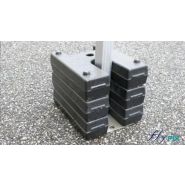 Abris médicaux mobiles - Fly Pix - Tente PMA pliable 6 x 3 m avec armatures - Gamme Pro_2