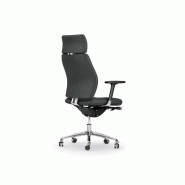 Fauteuil de direction Tenor - cuir noir, accoudoirs réglables, mécanisme synchrone_2