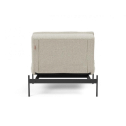 Innovation Living - Fauteuil lit design DUBLEXO Lauge Mixed Dance Natural convertible 90x115 cm - pieds métal noir_2