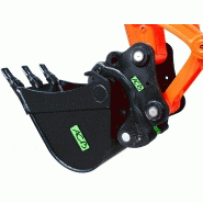 Attache rapide utilisant les axes d'origine de la machine