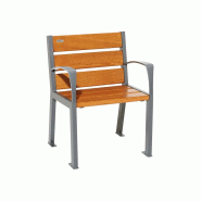 Fauteuil 6 lames bois SILAOS_2