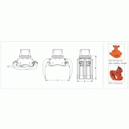 Grappin spécial pour tuyaux et grumes Octopus - Wimmer - Acier Hardox 450 - Rotation hydraulique continue_2
