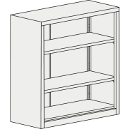 Armoire à rayonnages Akaze - 1 à 4 tablettes réglables - Dimensions variées_2