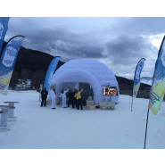 Igloo gonflable auto-ventilé - Go-Up Concept - Tissu nylon résistant M1/M2 pour événements publicitaires_2