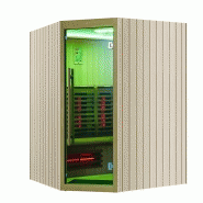 SAUNA INFRAROUGE BOREAL® SIGNATURE 150C D'ANGLE À SPECTRE COMPLET - 150X150X205_2