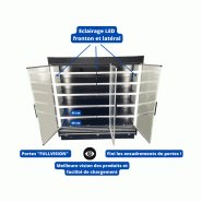Vitrine réfrigérée verticale SLIM portes battantes en verre - économie d'énergie, dimensions 1m à 2m50_2