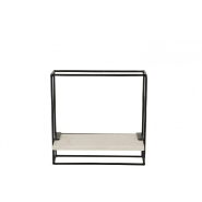 Étagère murale design PEVA - métal noir - 1 étagère - largeur 35 cm - L35 x H35 x P15,5 cm_2