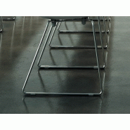 Lot de 2 sièges de conférence Dali - coque en polypropylène, assise rembourrée en écocuir, empilables_2