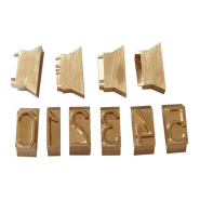 Bandes gravées interchangeables en bronze ou inox pour fer à chaud portatif - personnalisation avec texte, logos et symboles_2