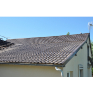 Panneau sandwich imitation tuile plate - mousse polyuréthane - isolation thermique performante - épaisseurs 40 à 120 mm_2