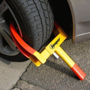 BEEPER - Sabot antivol de roue HL01 - Acier renforcé pour véhicules jusqu'à 265 mm de largeur_2