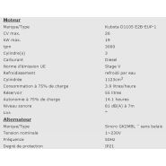 Ep163de - 951011601 - Groupe électrogène industriel Europower - 3000tpm, 50Hz, 4 temps, moteur diesel Kubota refroidi par eau_2