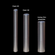 Potelet ou Borne en inox - à sceller ou amovible - Diamètre 90 mm - Norme TRAT1225621A_2