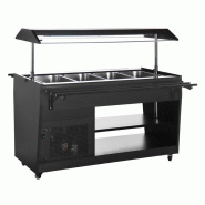 Buffet réfrigéré série G noir 4 GN1/1 PG007 Polar_2