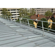 Garde corps fixe sur joint debout - montant profilé en aluminium - GM_2