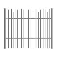 Barreaudage en acier avec lignes harmonieuses et élégantes pour espaces publics