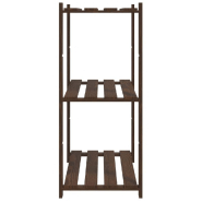 Vidaxl support de rangement à 3 niveaux marron 80x38x90 cm bois de pin 373397_2