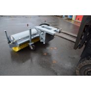 Balayeuse orientable Attec - nettoyage général de débris ou de neige - déplacement manuel 30° gauche/droite - roues anti-usure_2