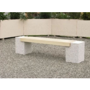 Banquette de jardin Douglas - bicolore, lignes modernes et épurées, livrée en kit avec colle et notice de montage_2