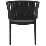 Fauteuil restaurant moderne Noa - NOIR_2