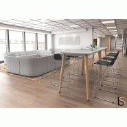 Table haute NIL - Mobel Linea - 120, Anthracite_2