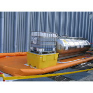 Bassin de rétention gonflable - tissu polyester enduit PVC 1100 g/m² - dimensions 2,55m x 2m_2