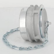 Bouchon avec verrou + chainette Ø 50 mm - Alu_2