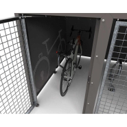 Box à Vélos en tôle galvanisée avec rangements et options de personnalisation_2