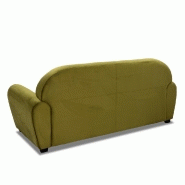 Canapé fixe Club 3 places - velours vert anis - design vintage anglais - fabrication italienne_2